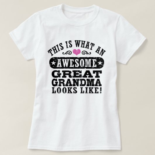 Dit is wat een Geweldige grootmoeder T-shirt (Design voorkant)
