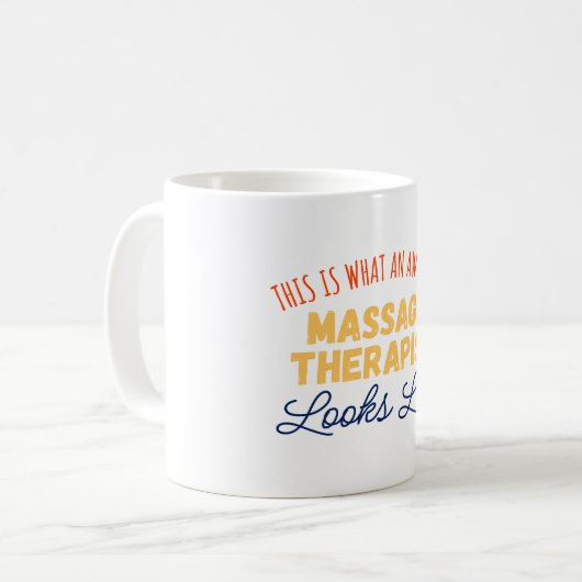 Dit is wat een Geweldige massagetherapeut Koffiemok (Voorkant links)