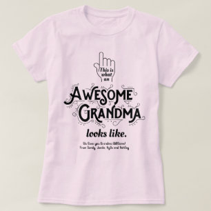 Dit is wat een Geweldige oma op maat ziet T-shirt