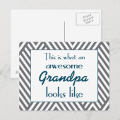Dit is wat een Geweldige Opa als kijkt Briefkaart (Voorkant / Achterkant)