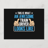 Dit is wat een Geweldige treinbestuurder geeft Briefkaart (Voorkant)