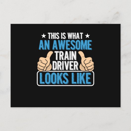 Dit is wat een Geweldige treinbestuurder geeft Briefkaart (Voorkant)