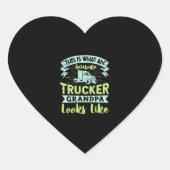 Dit is wat een Geweldige Trucker Grandpa cadeaus v Hart Sticker (Voorkant)