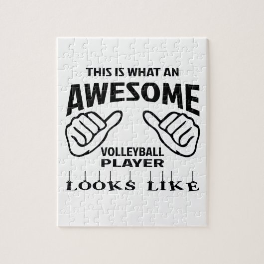 Dit is wat een geweldige Volleybalspeler ziet er l Legpuzzel (Verticaal)