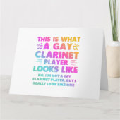 Dit is wat een homo Clarinet Player ziet eruit als Kaart (Voorkant)