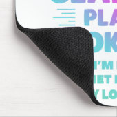 Dit is wat een homo Clarinet Player ziet eruit als Muismat (Hoek)