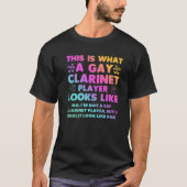 Dit is wat een homo Clarinet Player ziet eruit als T-shirt (Voorkant)