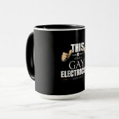 Dit is wat een homoseksuele elektricien er als LGB Mok (Voorkant links)