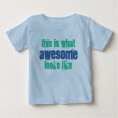 Dit is wat Geweldige eruit ziet als Baby-T-shirt (Voorkant)