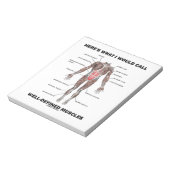 Dit is wat ik goed gedefinieerde spieren zou noeme notitieblok (Linkerzijde)