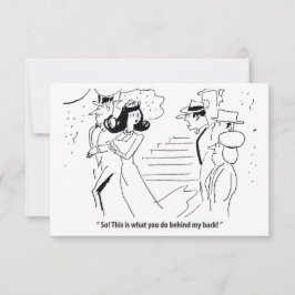 Dit is wat je achter mijn rug doet, grappig save the date