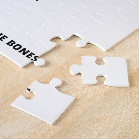 Dit is wat je ziet als ik gestript ben op Botten Legpuzzel (Zijkant)