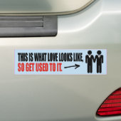 DIT IS WAT LIEFDE ERLUIT HOMO -.png Bumpersticker (Op auto)