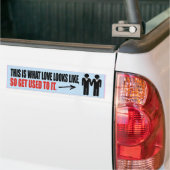 DIT IS WAT LIEFDE ERLUIT HOMO -.png Bumpersticker (Op Truck)