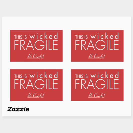Dit is Wicked Fragile Sticker (Vel)