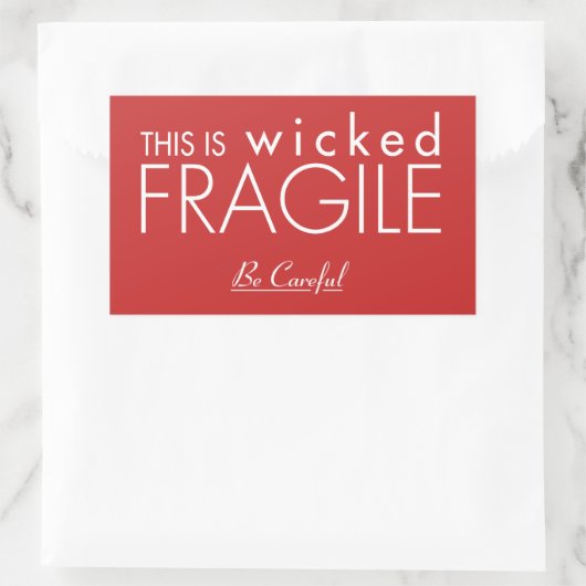 Dit is Wicked Fragile Sticker (Tas)