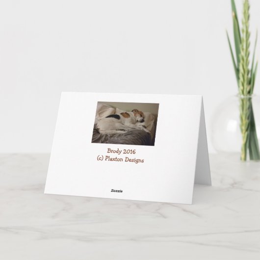 Dit is wordt goed wenskaart voor iedereen kaart (Achterkant)