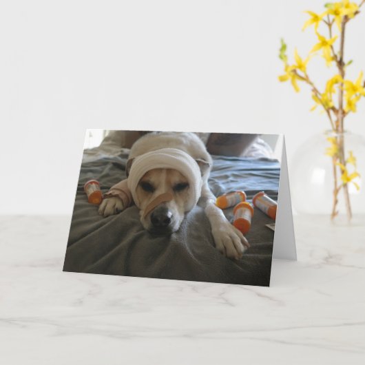 Dit is wordt goed wenskaart voor iedereen kaart (Gele Bloem)