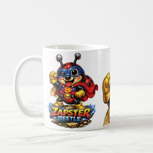 Dit is "Zapster Beetle"  Koffiemok (Links)