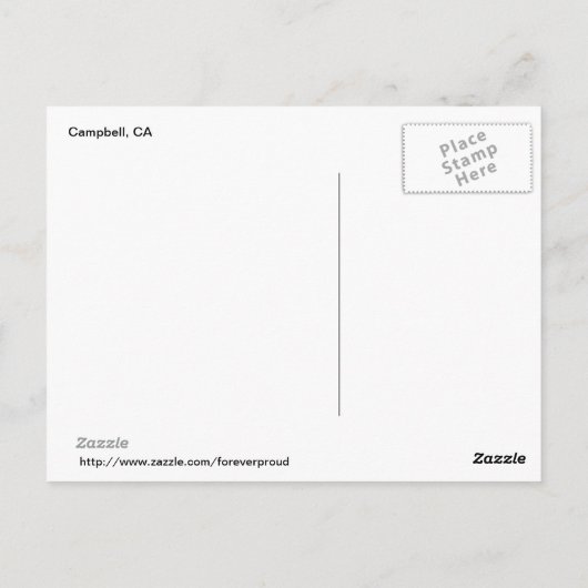 Dit is Zee Cliff, CA - Briefkaart (Achterkant)