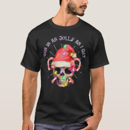 Dit is zo grappig als ik skeleton kerstman krijg t-shirt