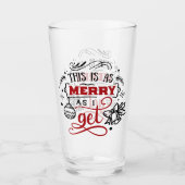 Dit is zo vrolijk als ik krijg | Kerstvakantie ple Glas (Voorkant)