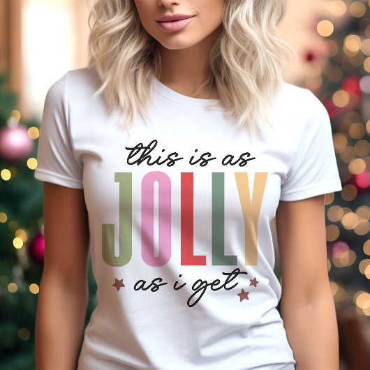 Dit Is Zo Vrolijk Als Kerstmis Grappig Wordt Tri-Blend Shirt