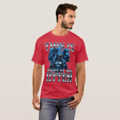 Dit ishe Echte Kitten Alpha Wolf Meme Ontketende C T-shirt (Voorkant volledig)