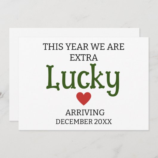 Dit jaar hebben we extra geluk met een aangepaste  aankondiging (Voorkant / Achterkant)