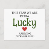 Dit jaar hebben we extra geluk met een aangepaste feestdagenkaart (Voorkant)