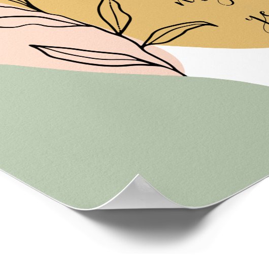 Dit jaar is mijn Abstracte versie van vormen Poster (Hoek)