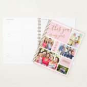 Dit jaar is mijn jaar roze goudfotocollage planner (Display)