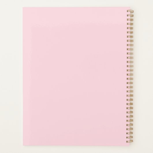 Dit jaar is mijn jaar roze goudfotocollage planner (Achterkant)