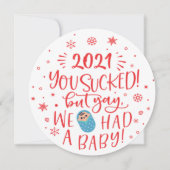 Dit jaar klote maar had een baby foto aankondiging (Voorkant)