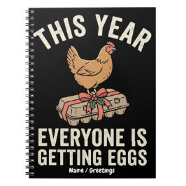 Dit Jaar Krijgt Iedereen Eieren Kerstcadeau Notitieboek