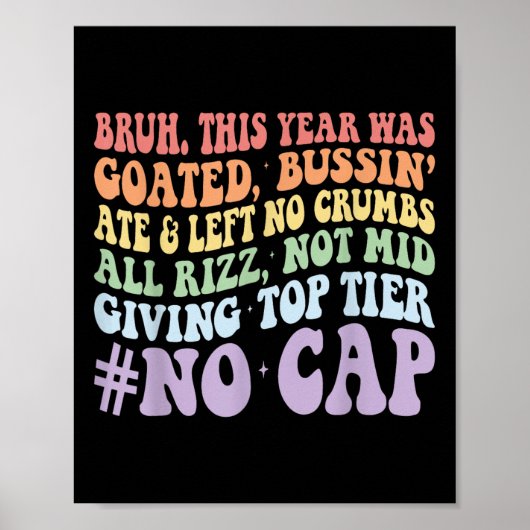 Dit jaar was Bruh gegoten in Bussin Ate en liet ge Poster (Voorkant)