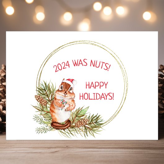 Dit jaar was een knappe kerstairrel feestdagen kaart