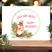 Dit jaar was een knappe kerstairrel feestdagen kaart