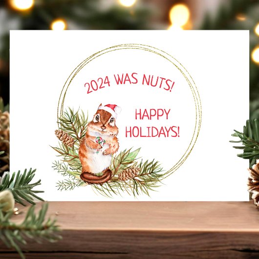 Dit jaar was een knappe kerstairrel feestdagen kaart