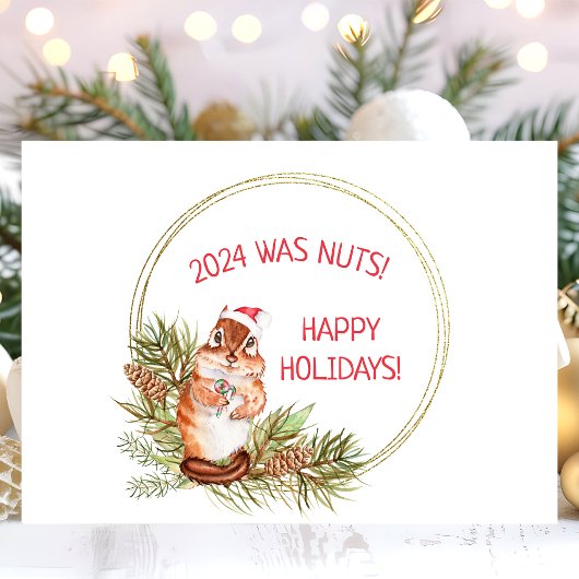 Dit jaar was een knappe kerstairrel feestdagen kaart