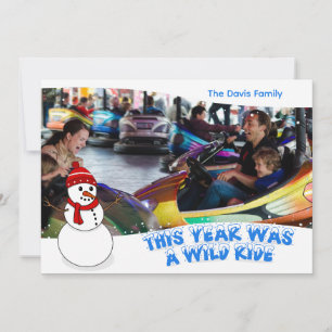 Dit Jaar Was een Wilde Rit Kerst Foto Kaart