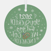 Dit jaar was het een succes, maar we hebben ons ve glas ornament (Achterkant)