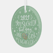 Dit jaar was het een succes, maar we hebben ons ve glas ornament (Voorkant links)