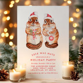 Dit jaar was Nuts Squirrel Kerstfeest Feestdagenkaart