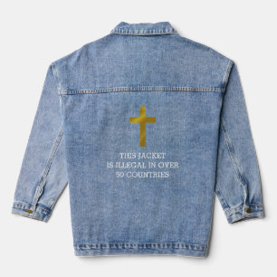 Dit jack is illegaal in meer dan 50 landen denim jacket