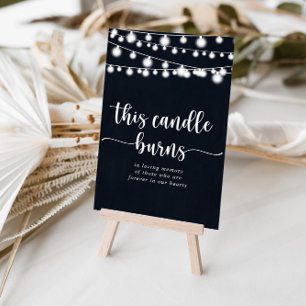 Dit Kaars Branden Rustieke Lichtjes Bord Poster
