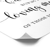 Dit Kaars Brandt Trouw Herdenkingskaars Bord Poster (Hoek)