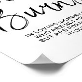 Dit kaarsenbord brandt Memorial 8x10 Poster (Hoek)