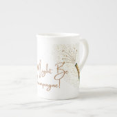 Dit kan champagne porselein koffie Mok zijn - leuk (Voorkant rechts)