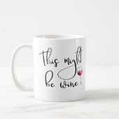 Dit kan een handgeschreven Mok met Wine Coffee zij (Links)